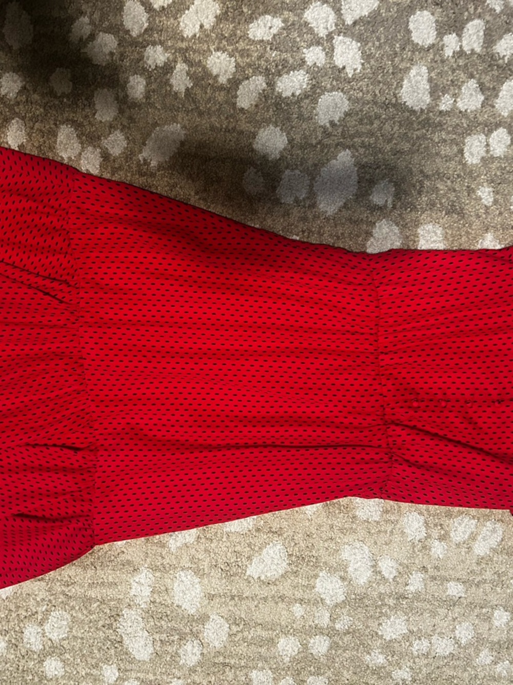 Banana Republic Red Dress with Black Polka Dots